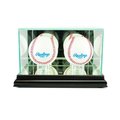 Perfect Cases Perfect Cases DBBSB-B Double Baseball Display Case; Black DBBSB-B